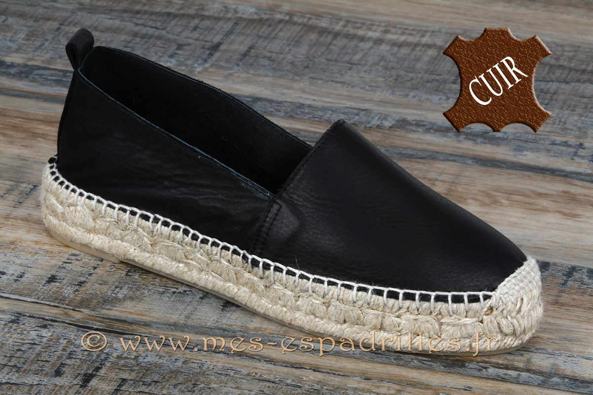 Espadrilles femme cuir Clearance
